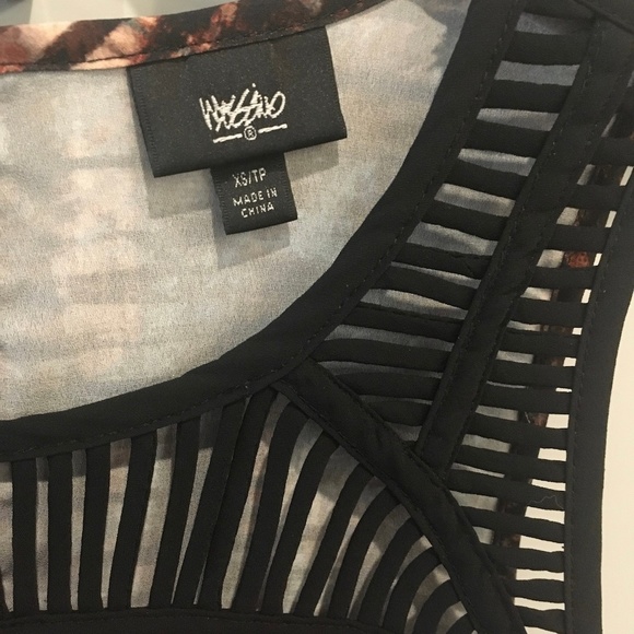 Mossimo Steampunk TANK Black Shred Arty unique  XS - Picture 4 of 7